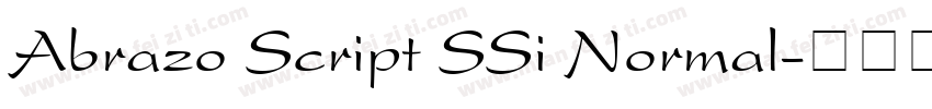 Abrazo Script SSi Normal字体转换